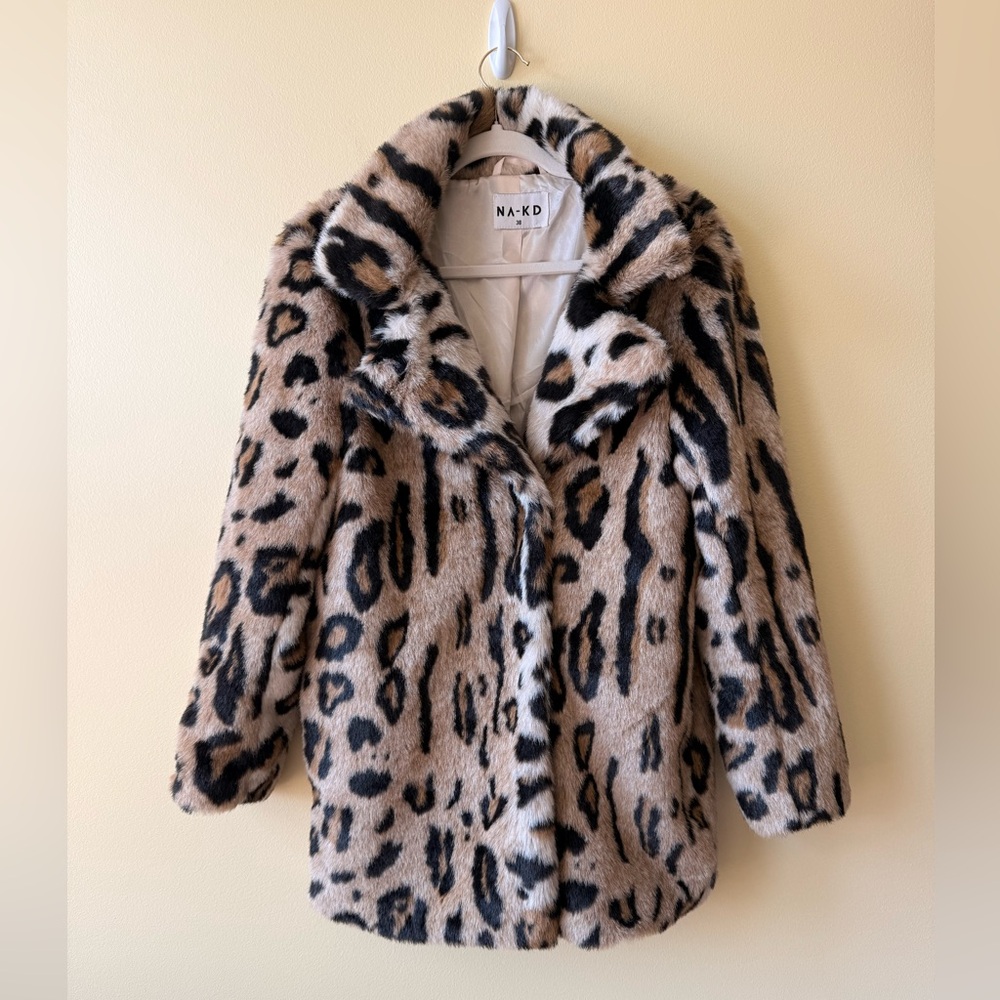 NA-KD Leopard Coat‎